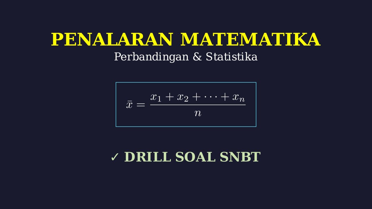 Penalaran Matematika: Perbandingan Dan Statistika