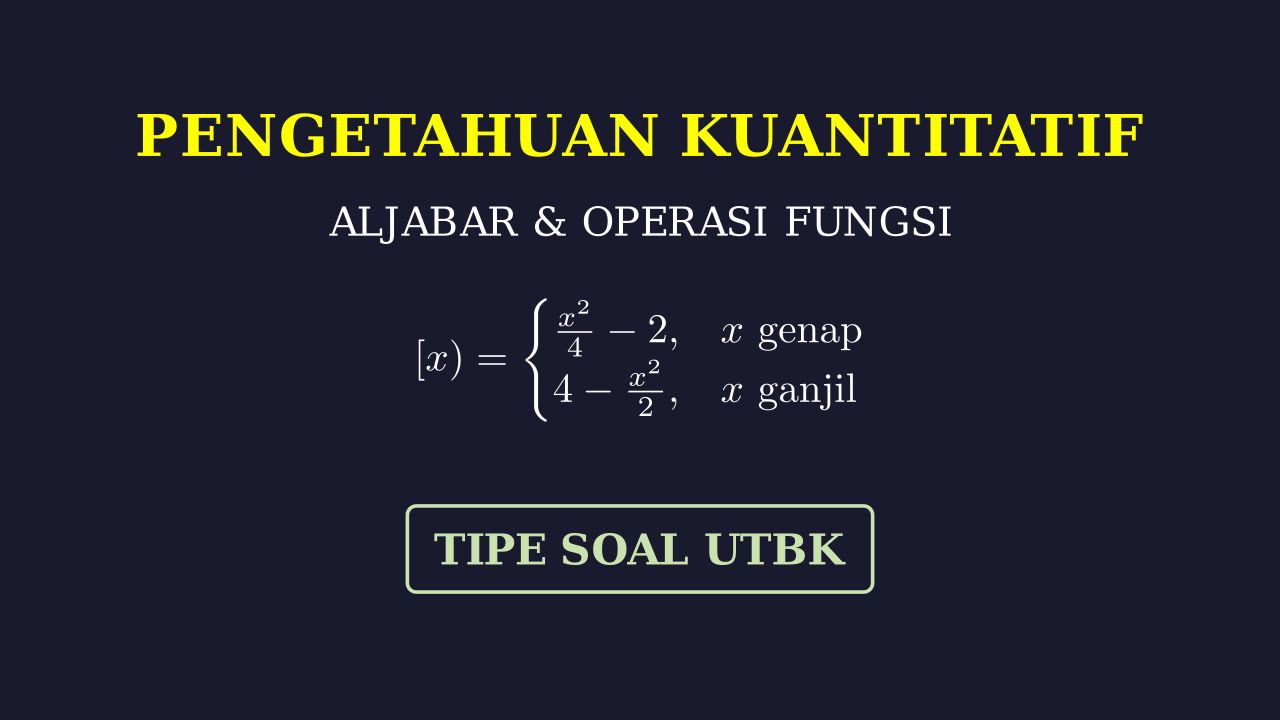 Operasi Fungsi Bilangan Bulat