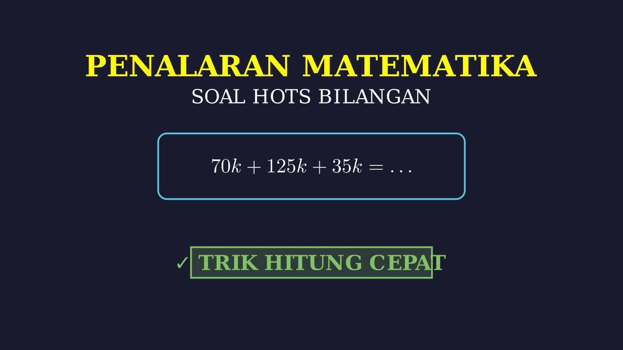 Soal HOTS: Menghitung Harga Pakaian