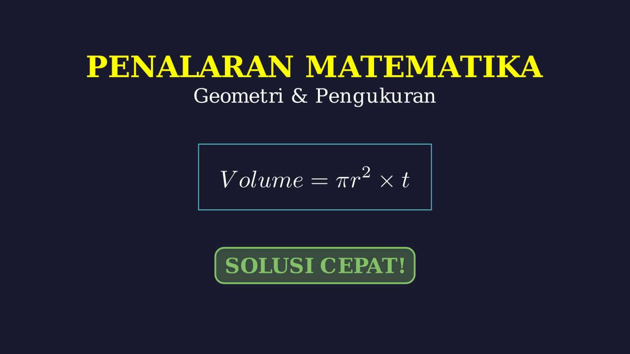 Penyelesaian Soal Penalaran Matematika