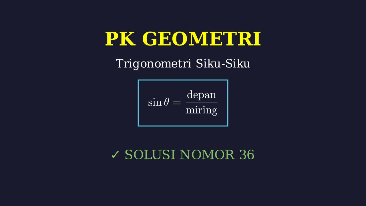Trigonometri: Rasio Segitiga Siku-siku