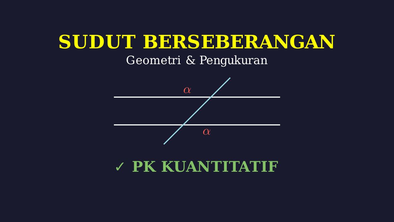 Memahami Sudut Bersebrangan