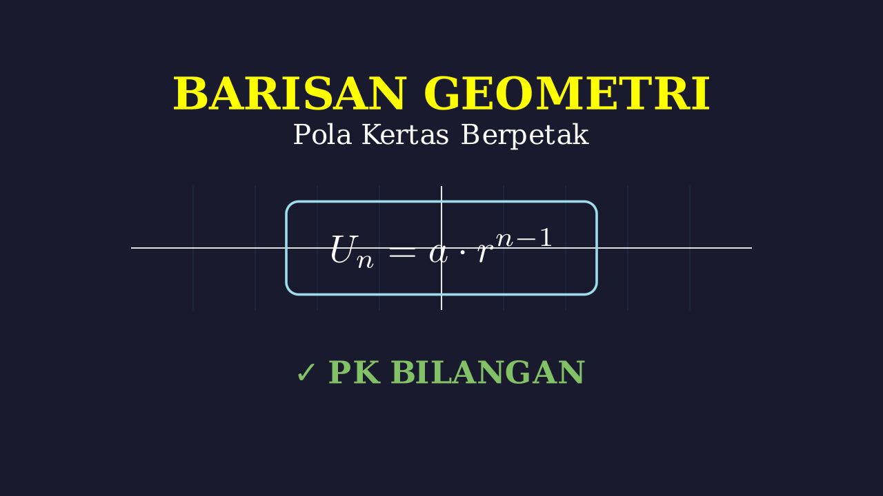 Pola Barisan Geometri di Kertas Berpetak