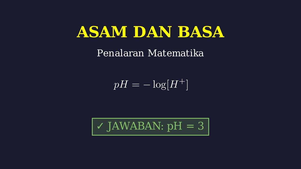 Latihan Soal Asam dan Basa
