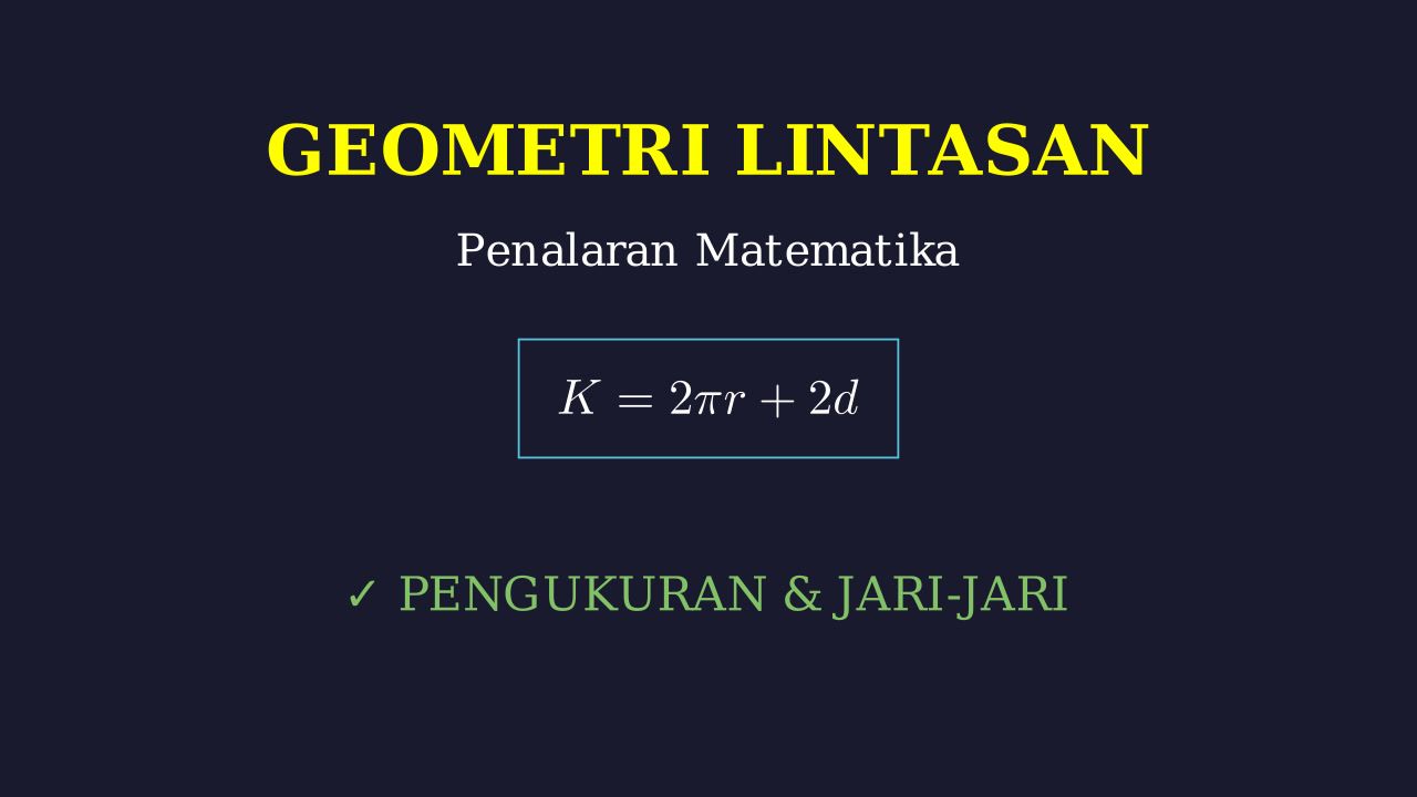 Menghitung Panjang Lintasan Lari