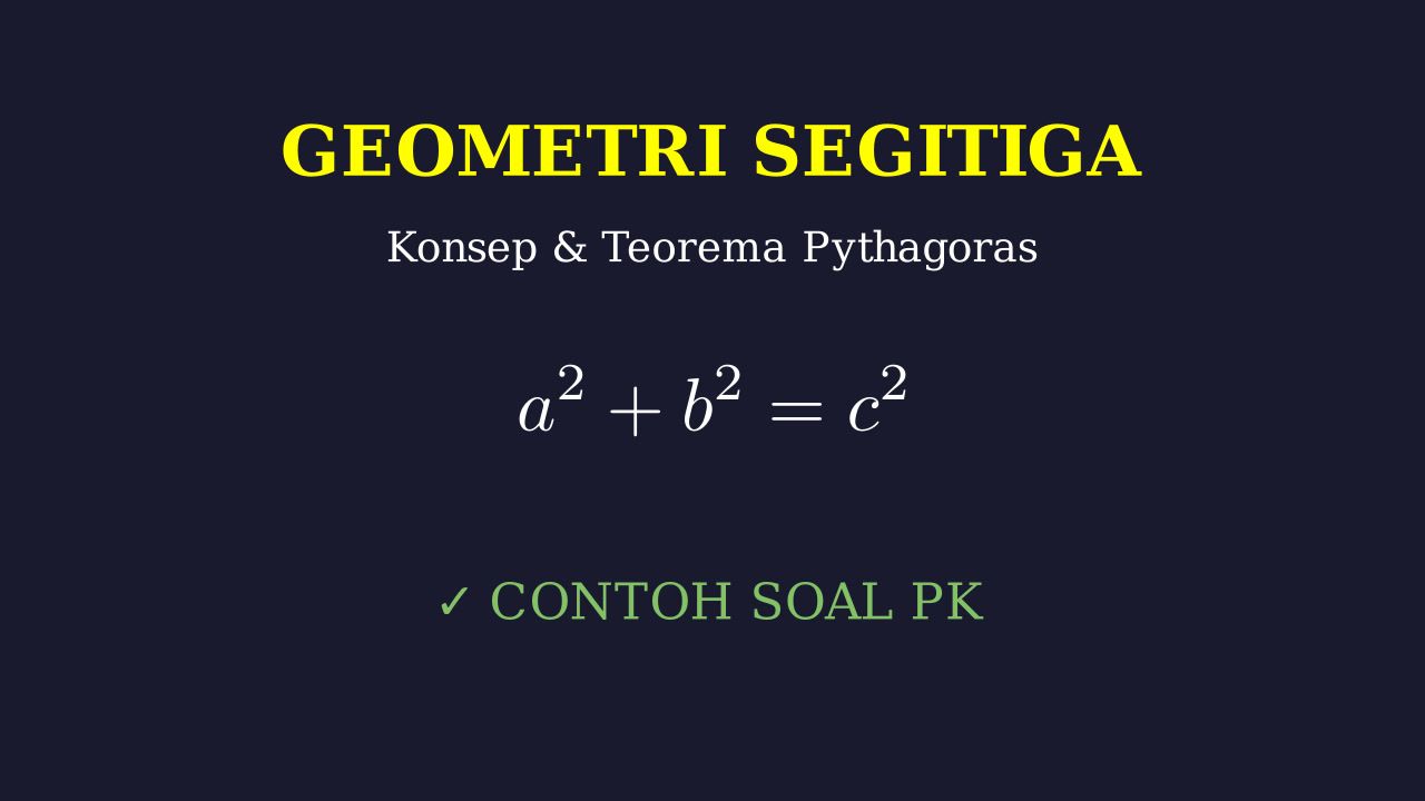 Konsep Segitiga dan Teorema Pythagoras