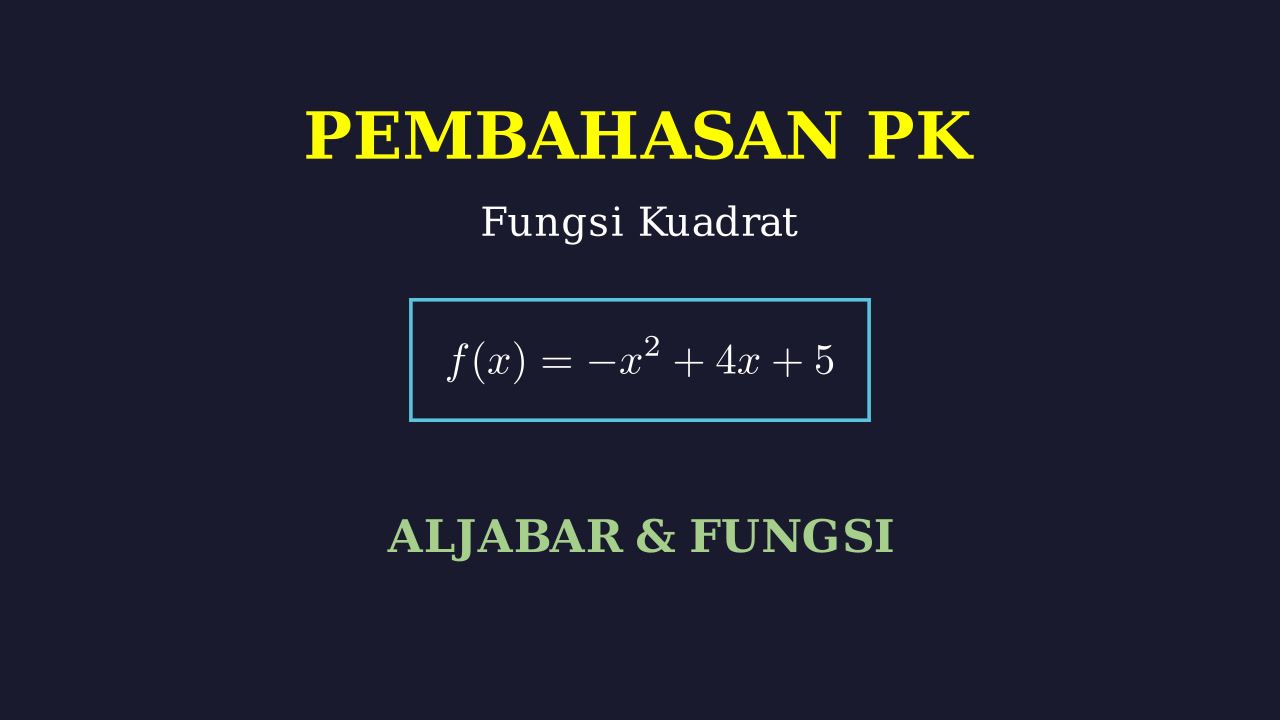 Titik Potong Grafik Fungsi Kuadrat