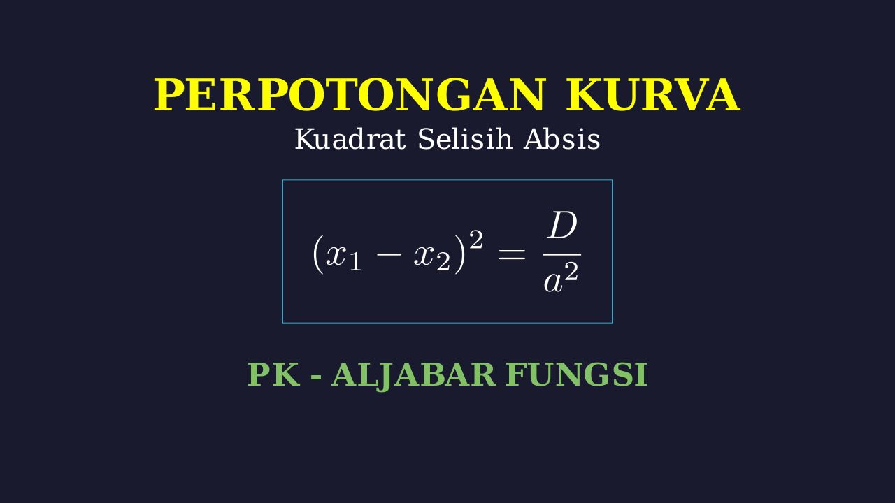 Perpotongan Kurva Kuadrat: Kuadrat Selisih Absis