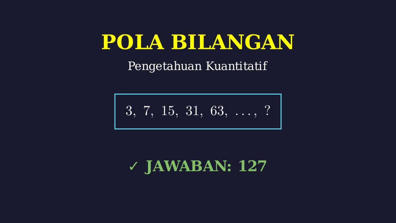 Pola Bilangan: Konsep Dasar