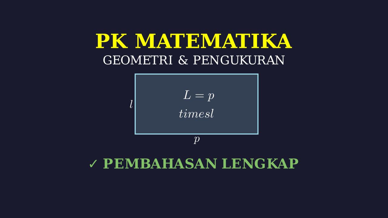 Soal Cerita: Geometri Taman Kota