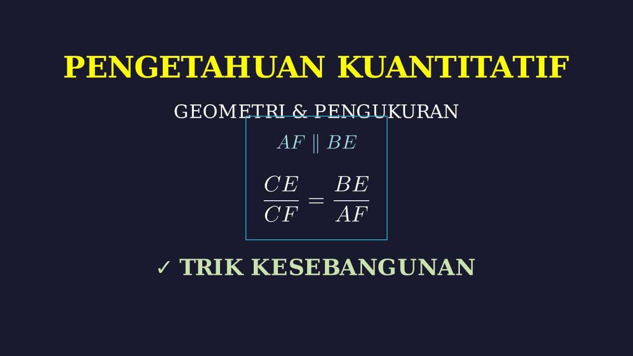 Geometri Trapesium: Perpanjangan Garis