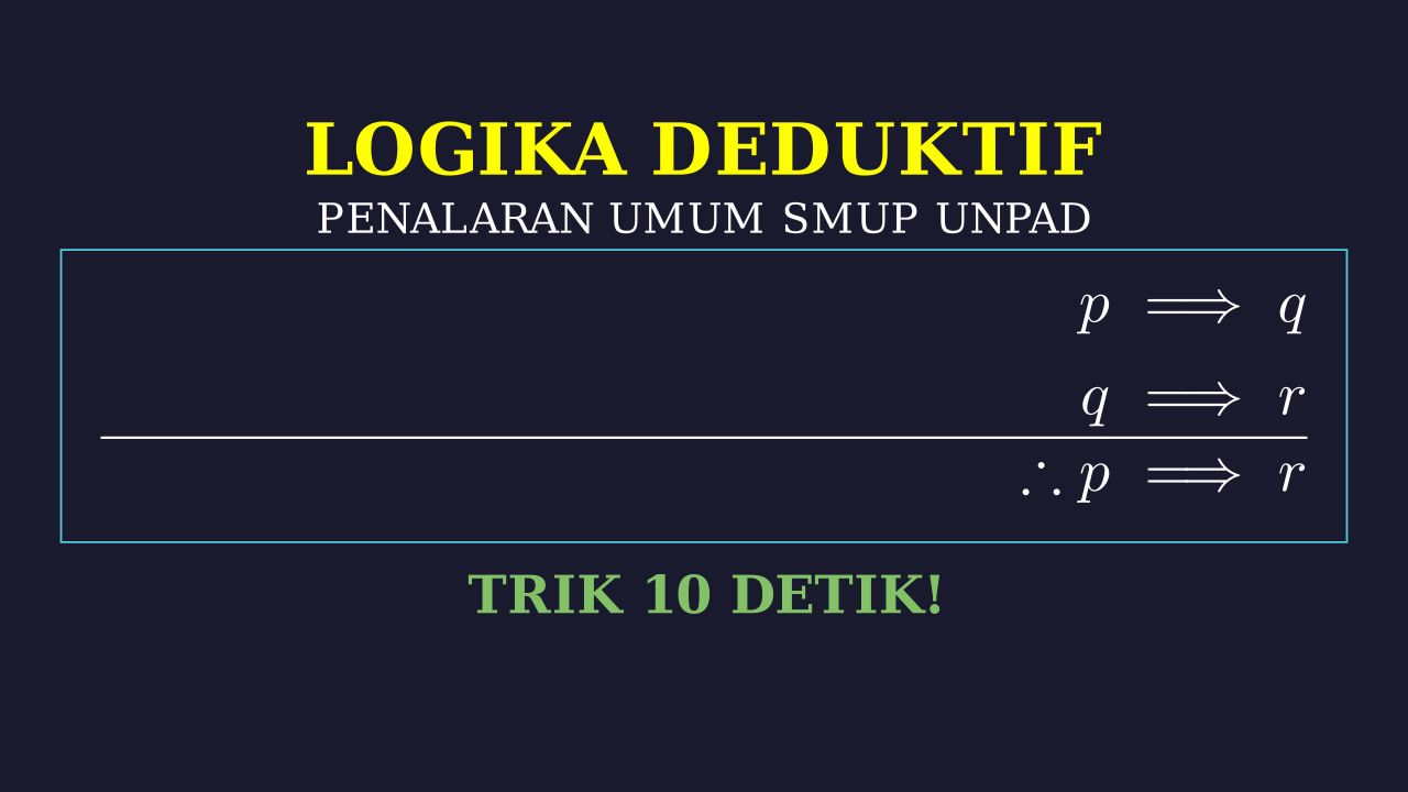 Latihan Soal Penalaran Umum SMUP Unpad
