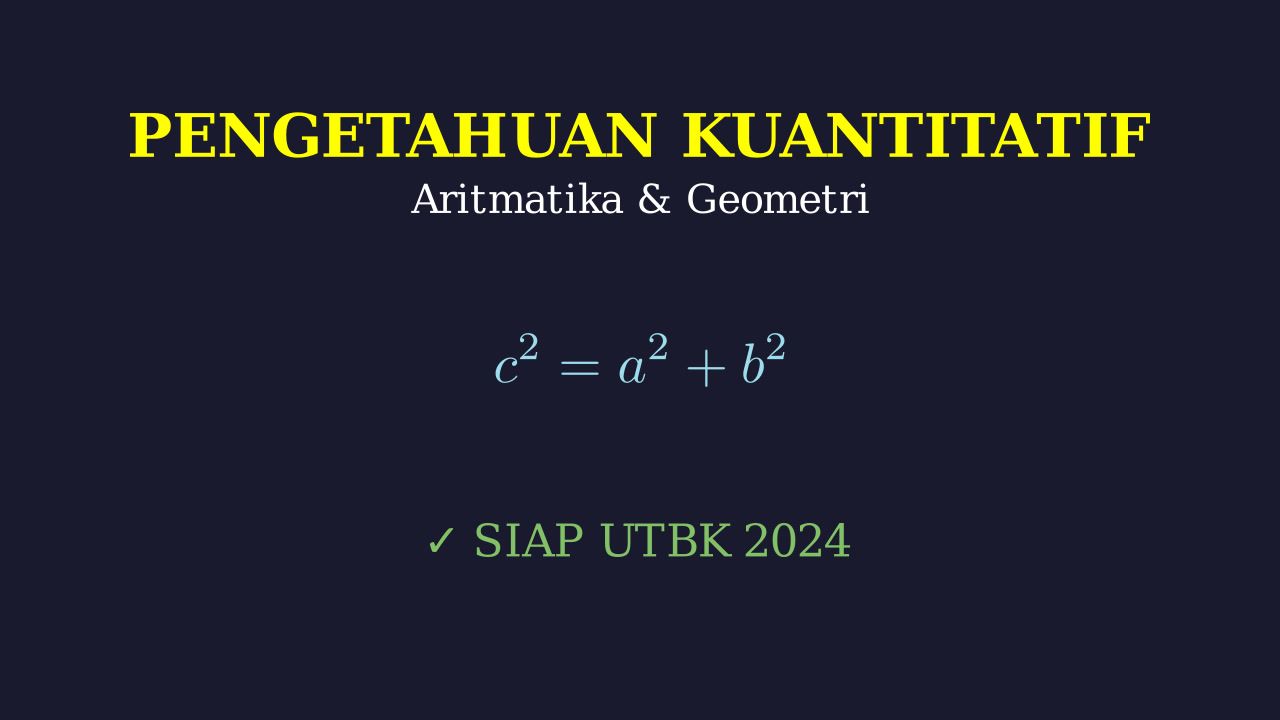 Dasar Aritmatika dan Geometri