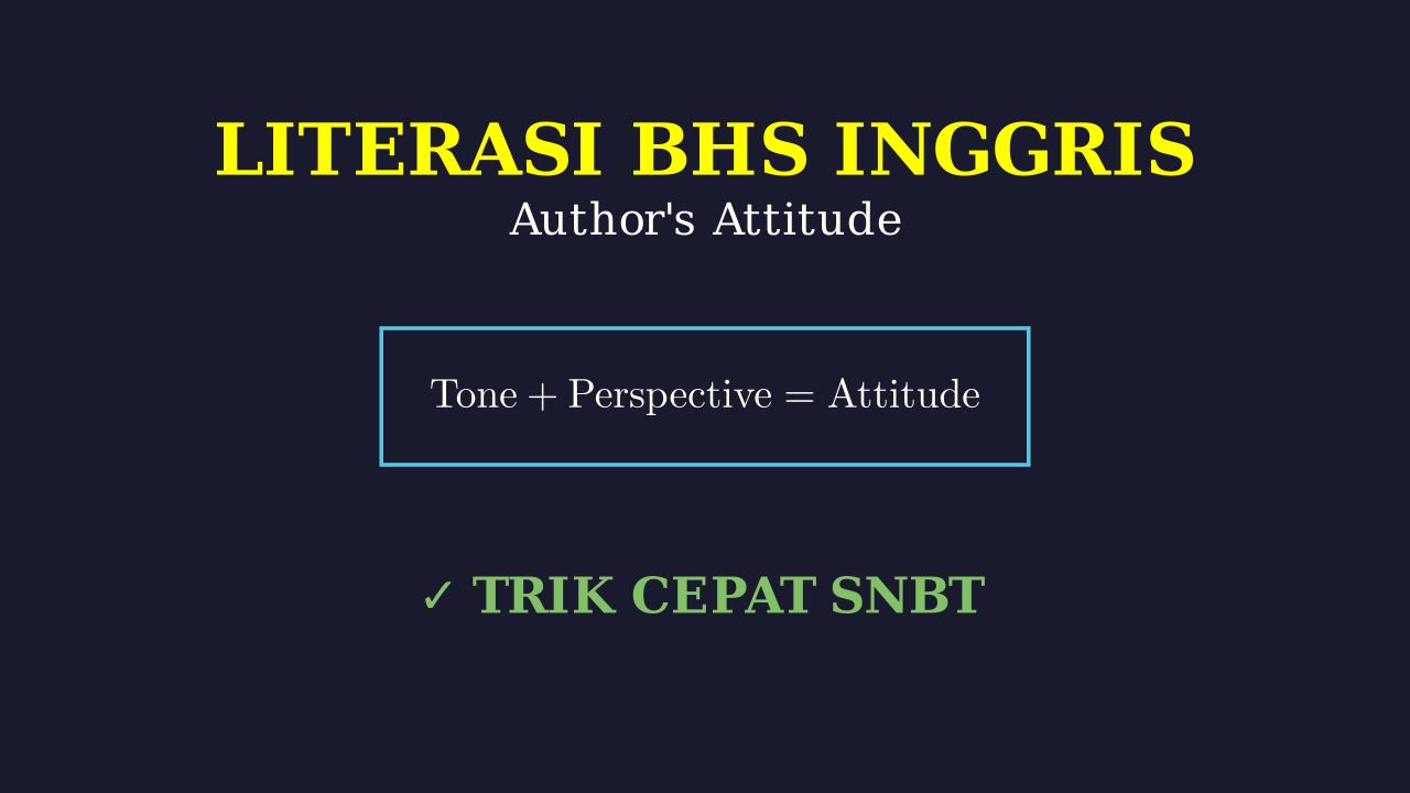 Author's Attitude: Tone and Perspective