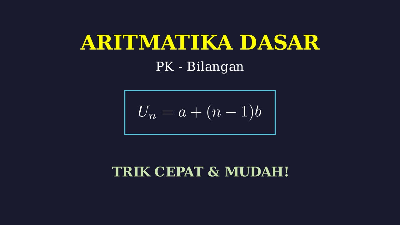 Rumus Aritmatika Sederhana