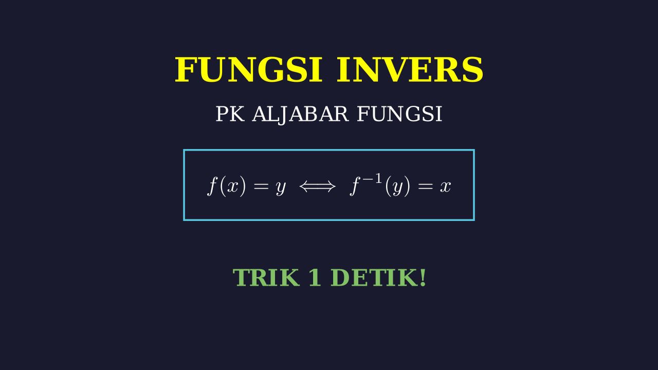 Fungsi Invers dan Grafiknya