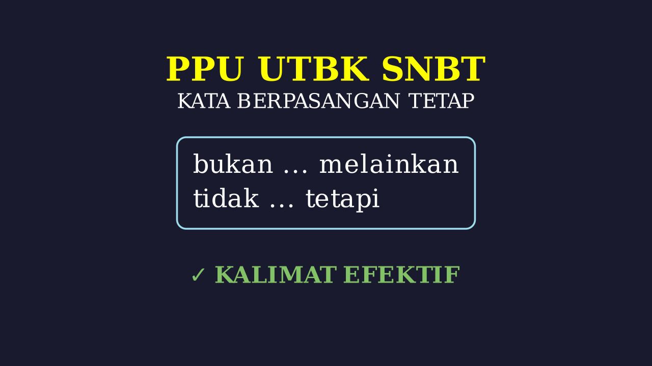 PPU: Kata Berpasangan Tetap
