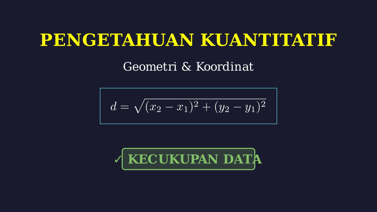 Kecukupan Data: Koordinat Titik