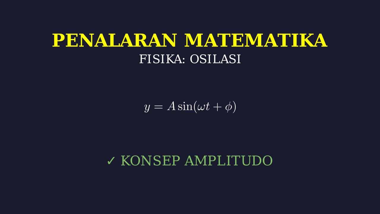 Osilasi Dan Amplitudo