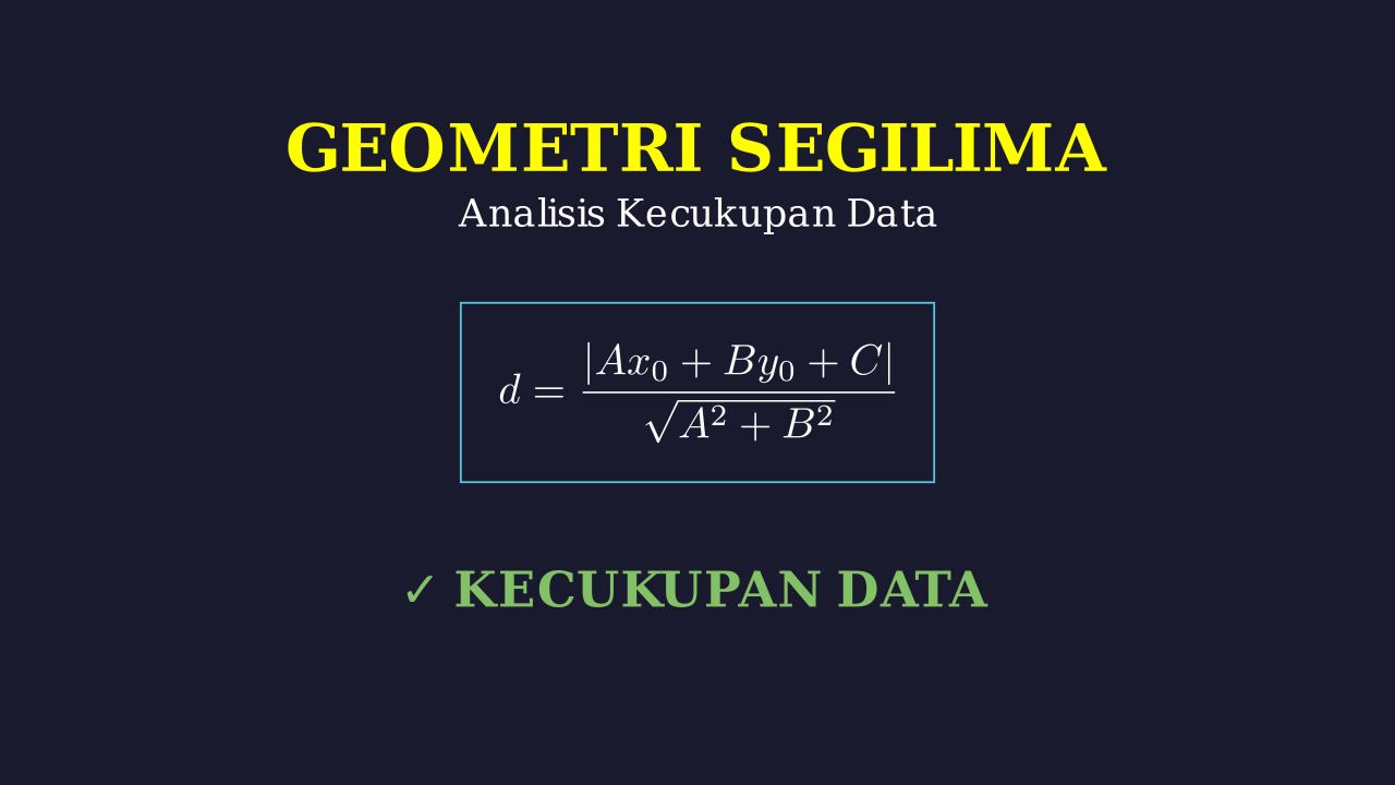 Jarak Titik ke Garis: Soal Kecukupan Data