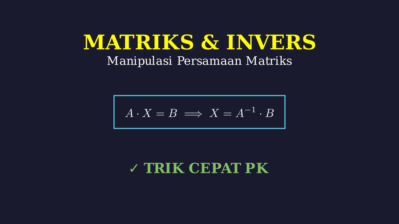 Matriks dan Inversnya