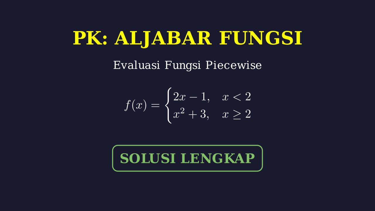 Evaluating Piecewise Functions