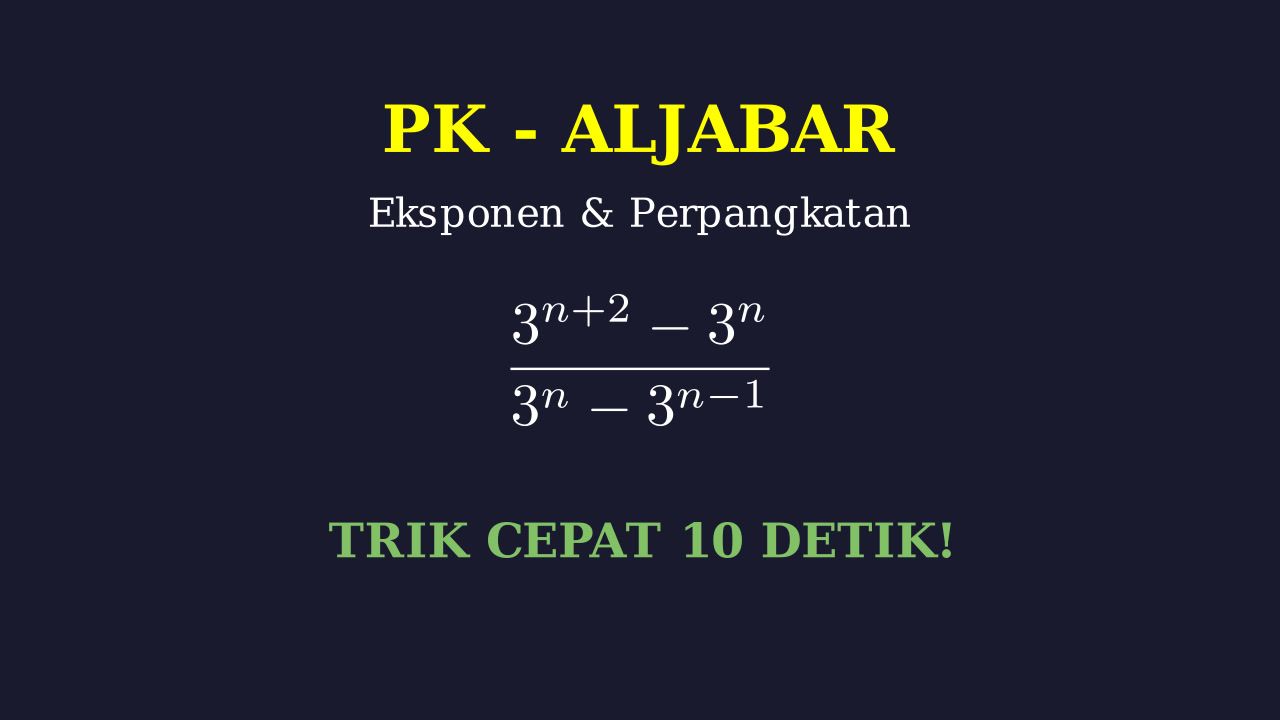 Menyederhanakan Bentuk Eksponen