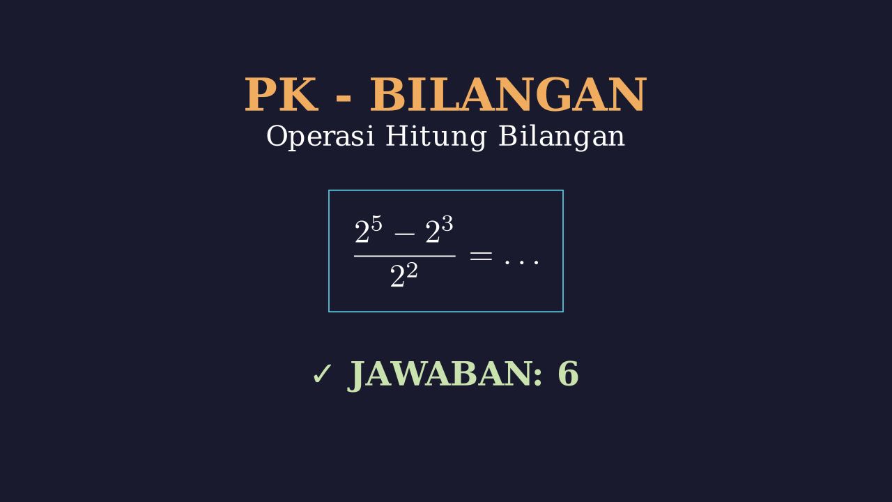 Bilangan dan Operasi Hitung