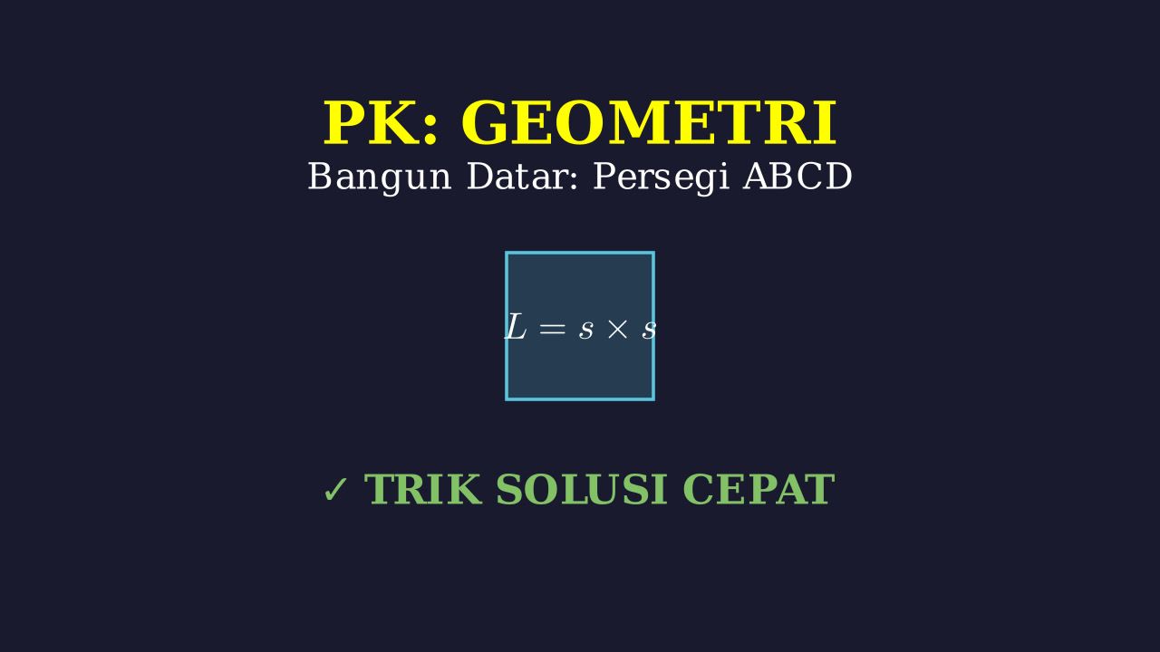 Pembahasan Soal Geometri: Persegi ABCD