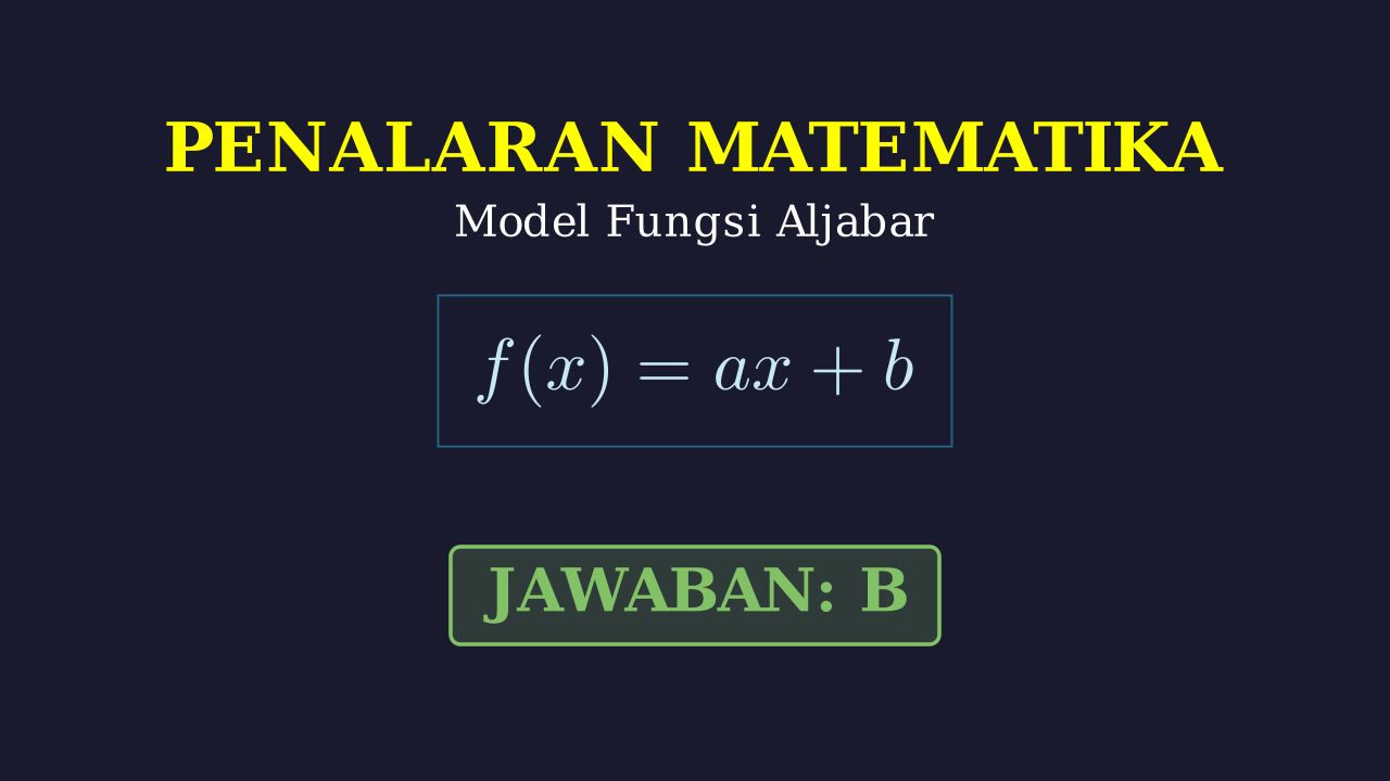 Soal Cerita: Jawaban B