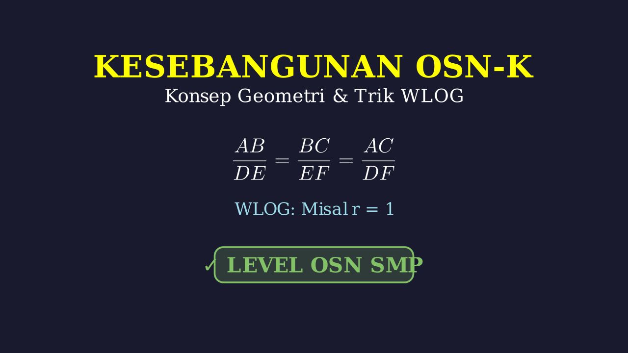 Kesebangunan & Trik WLOG: Solusi OSN SMP