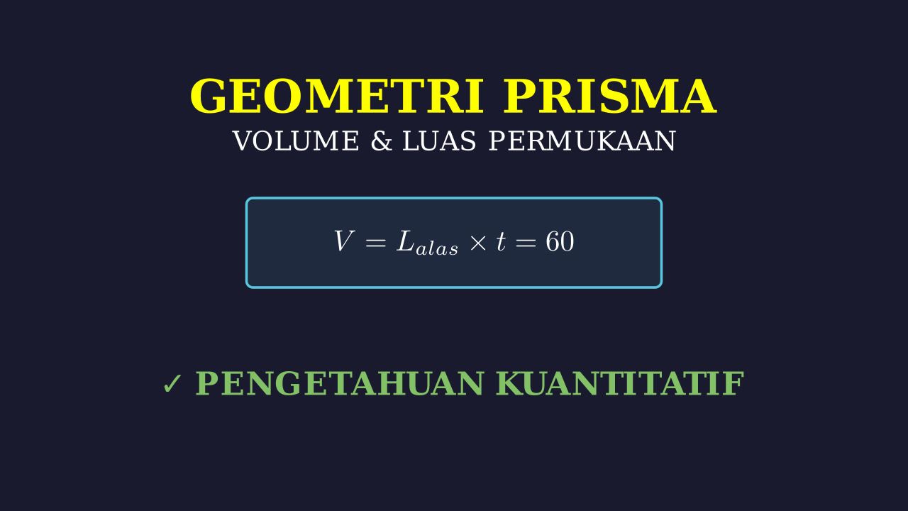 Menghitung Luas Permukaan Prisma