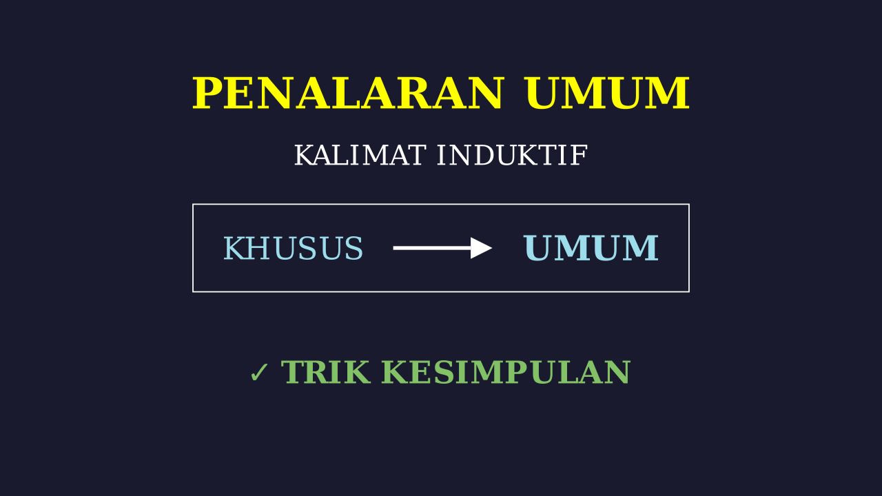Kalimat Induktif: Penalaran Umum