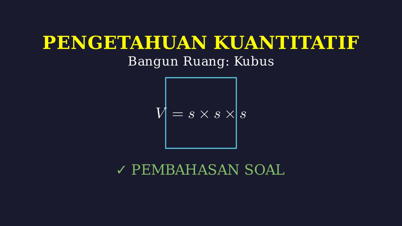 Bangun Ruang Kubus