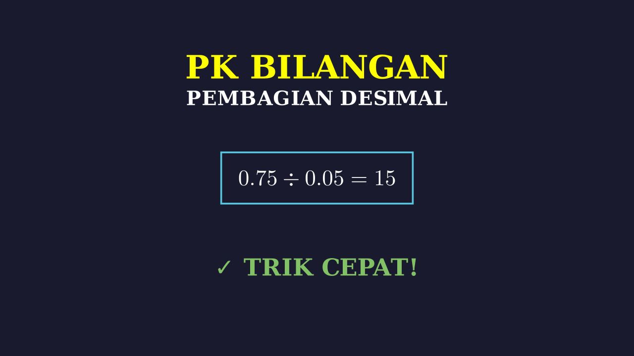 Pembagian Bilangan Desimal