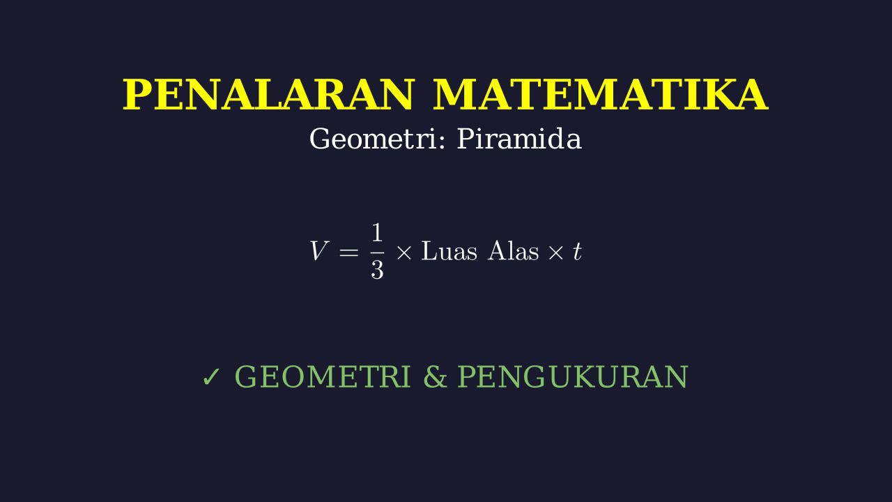 Geometri Piramida & Aritmetika Sosial