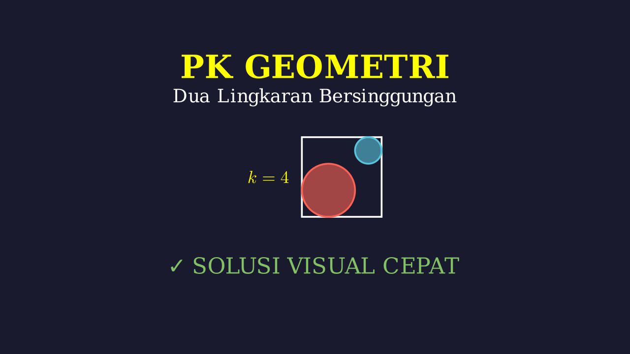 Strategi Geometri: Dua Lingkaran Bersinggungan