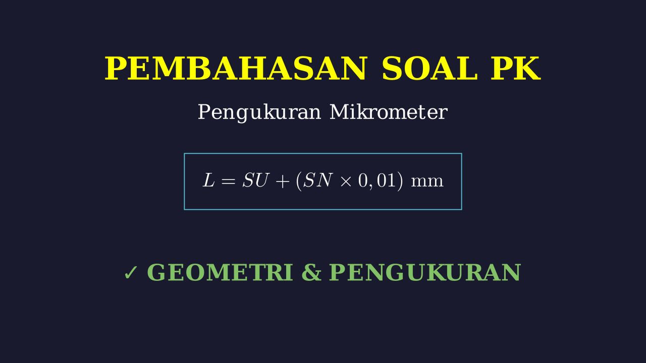 Membaca Mikrometer Sekrup