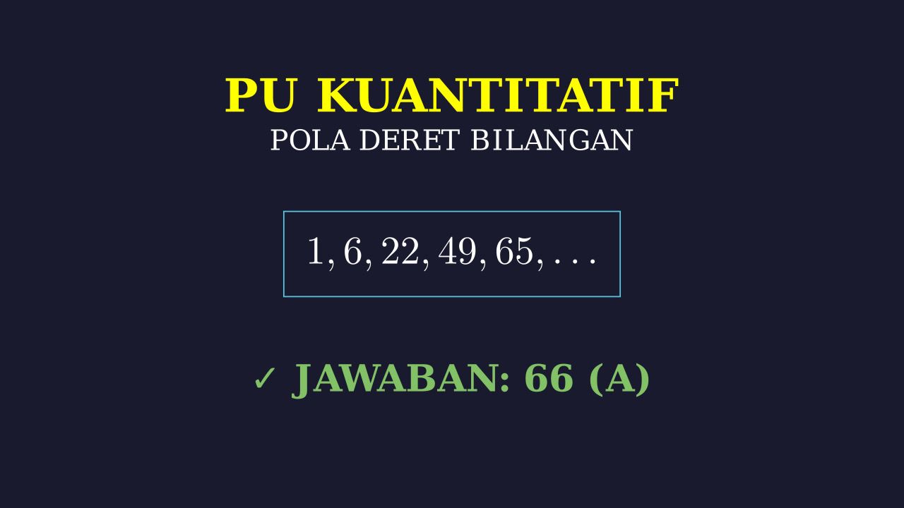 Penyelesaian Soal Deret Angka