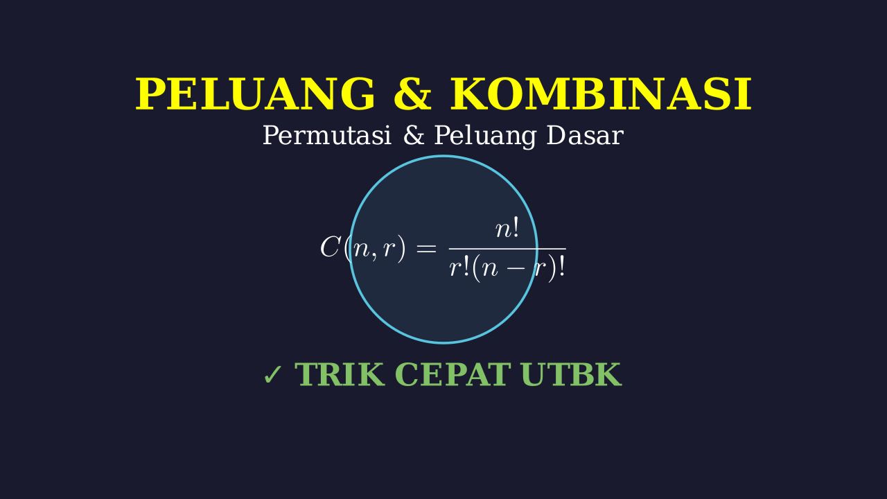 Permutasi, Kombinasi, dan Peluang Dasar