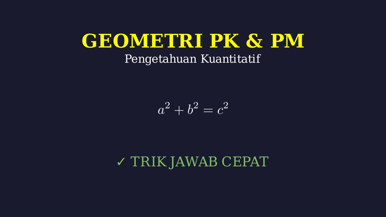 Geometri: PK & PM