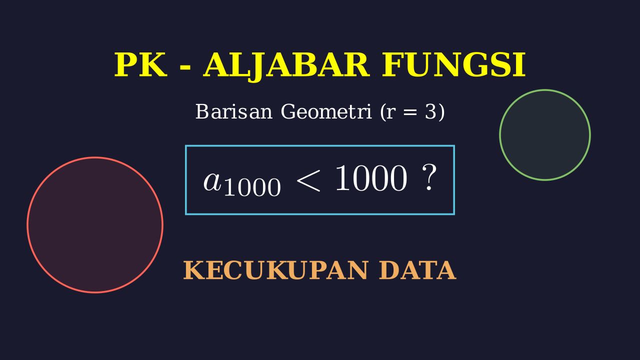 Barisan Geometri: Kecukupan Data