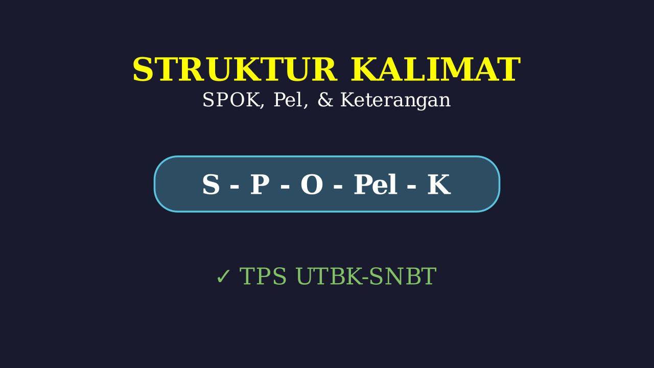 Struktur Teks: SPOK, Pelengkap & Keterangan