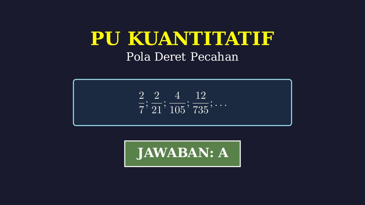Pola Barisan Pecahan