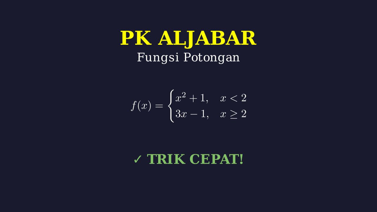 Fungsi Potongan Aljabar