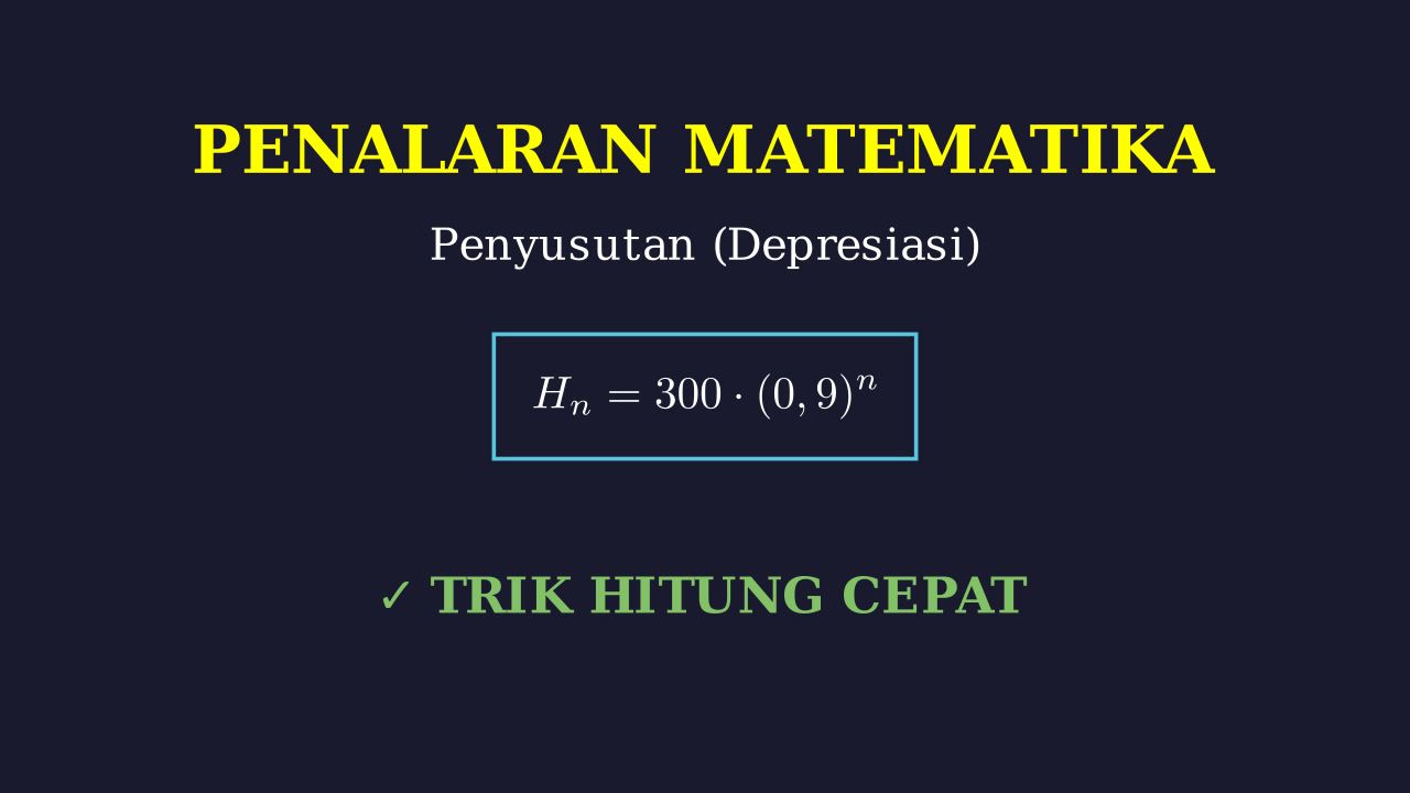 Menghitung Depresiasi Harga Mobil