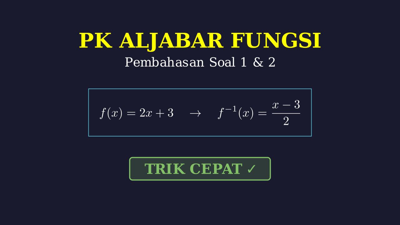 Pembahasan Soal 1 dan 2