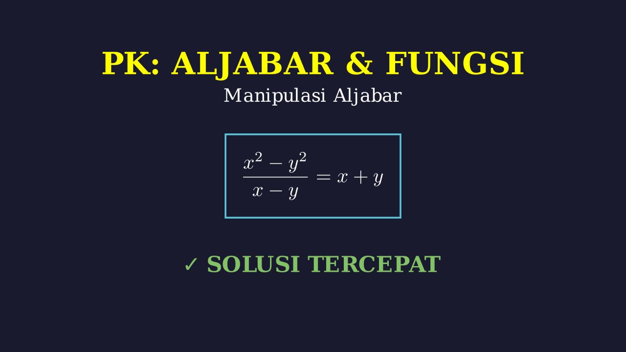 Algebraic Manipulation: Simplifying Equations