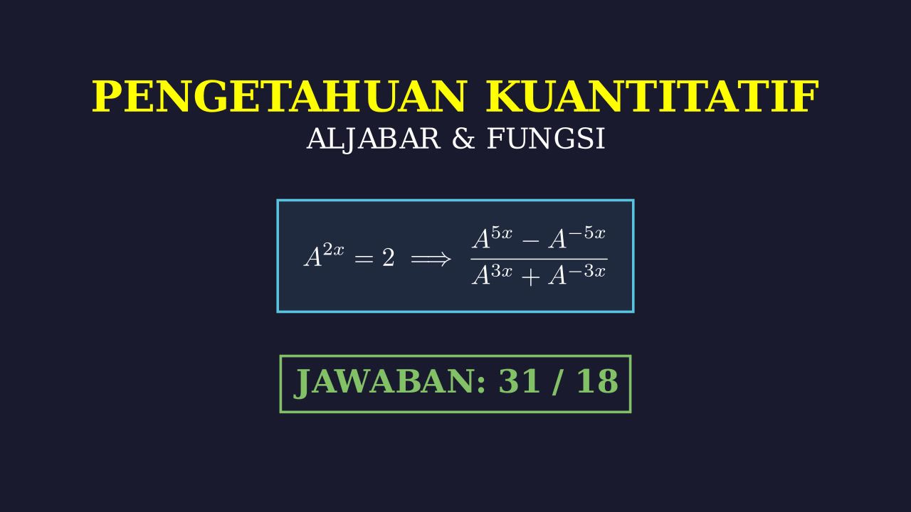 Menyelesaikan Operasi Bentuk Eksponen