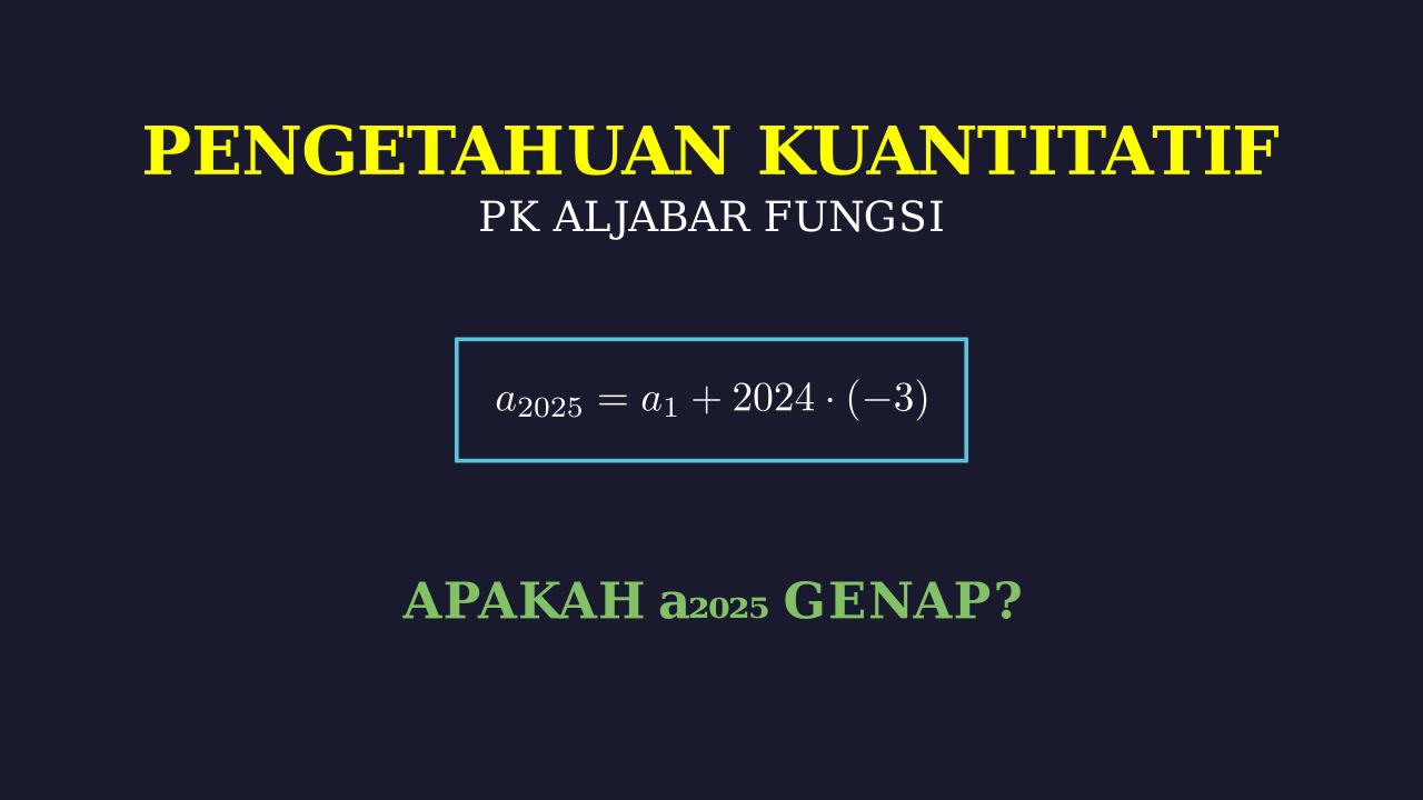 Kecukupan Data: Barisan Aritmatika